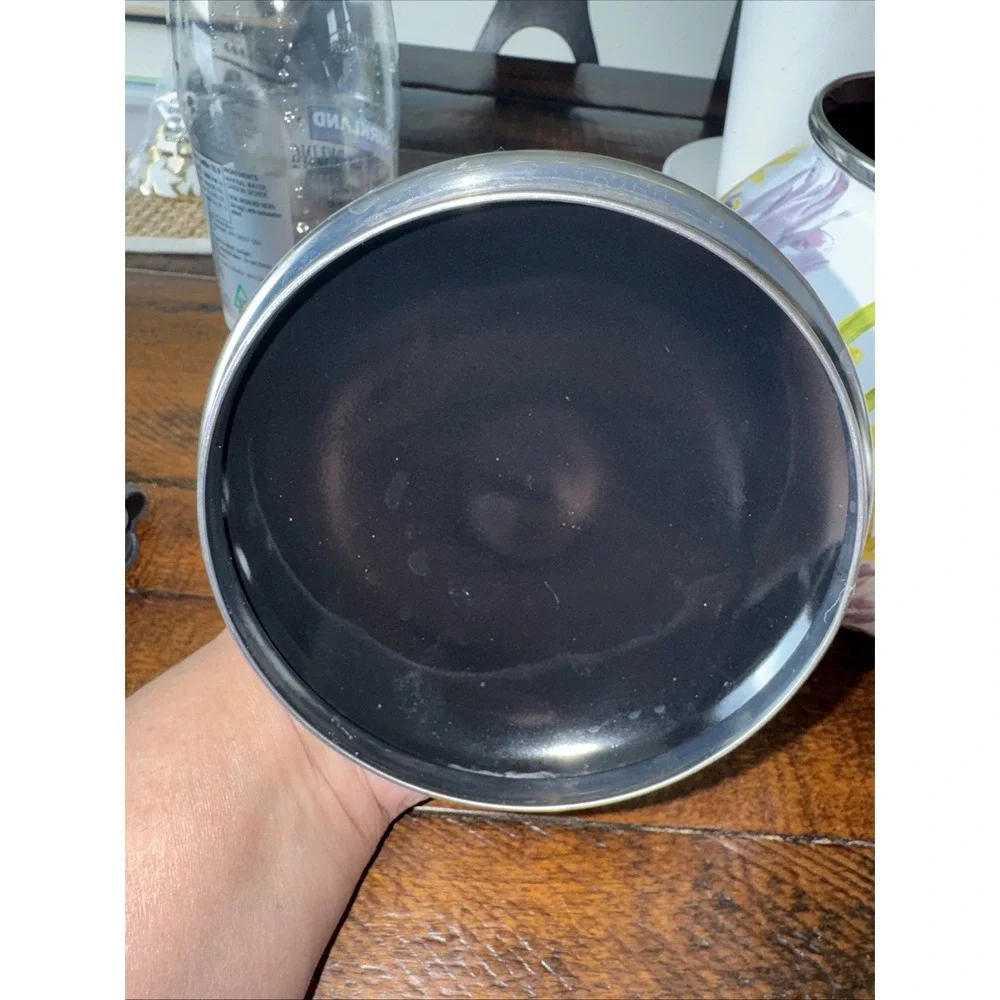 Pioneer Woman Flower Garden Tea Kettle 2.3 Qt Enameled  Chrome  Pot Retired (RV)